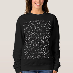 Sweatshirt Halloween Bats d'animaux Chiens Chats Araignées Sk