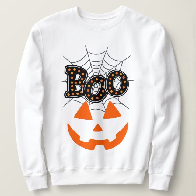 Sweatshirt Halloween Boo (Design devant)