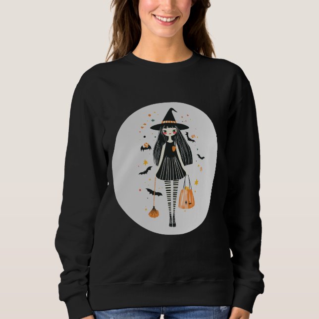 Sweatshirt Halloween Candy Girl (Devant)