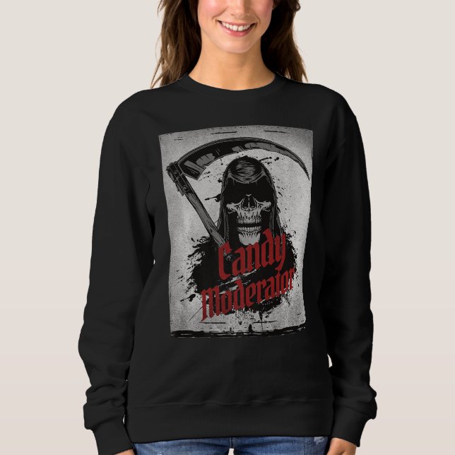 Sweatshirt Halloween Candy Modérateur Costume de la mort Prem (Devant)