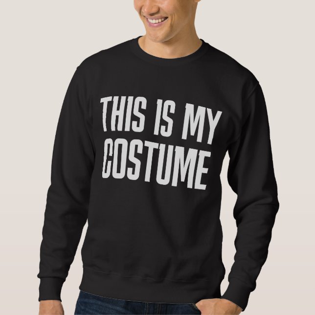 SWEATSHIRT HALLOWEEN, C'EST MON T-SHIRT COSTUME (Devant)