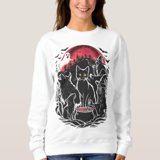 Sweatshirt Halloween Chat Éffrayant - Cuisines