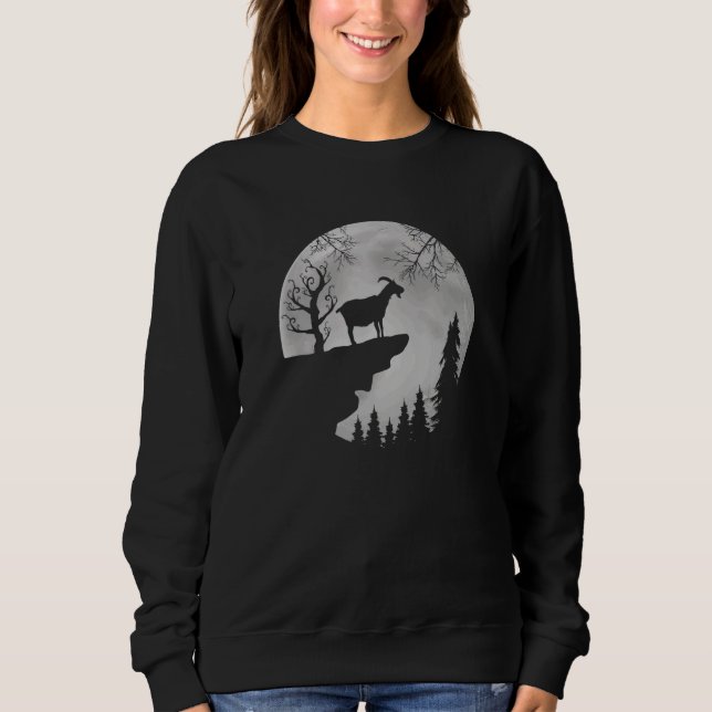 Sweatshirt Halloween chèvre Éffrayant 1 (Devant)