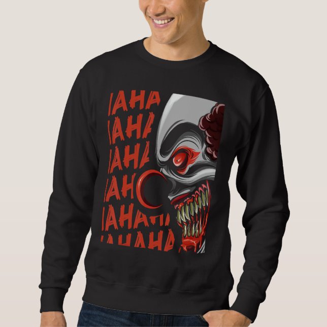 Sweatshirt Halloween Clown Horror (Devant)