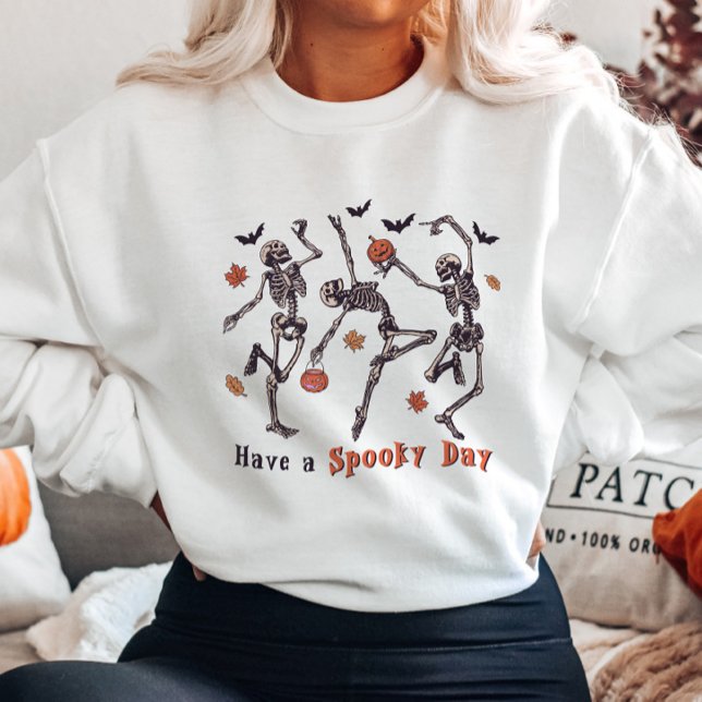 Sweatshirt Halloween Dance Skeleton (Créateur téléchargé)
