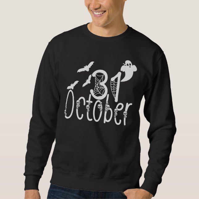 Sweatshirt Halloween effrayant 31 octobre (Devant)