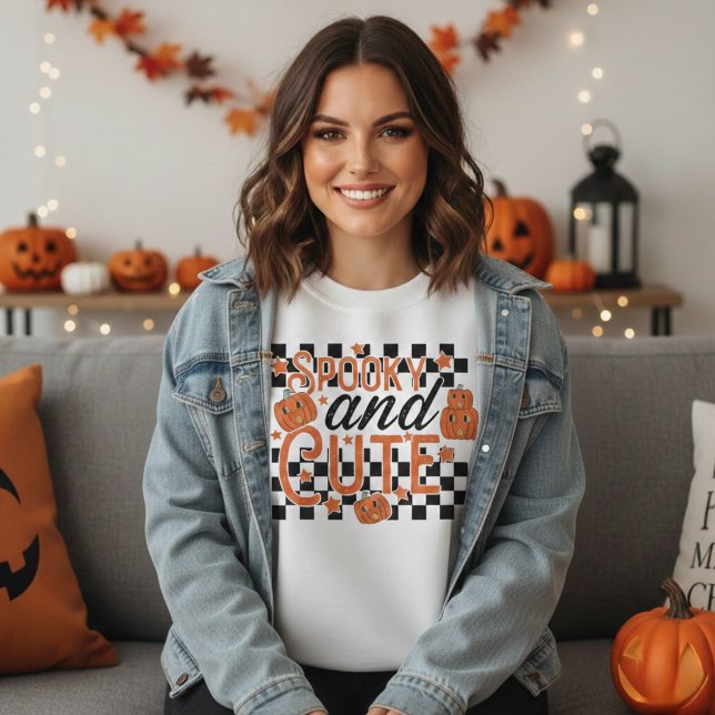 Sweatshirt Halloween éffrayant et Vintage (Spooky and Cute Vintage Retro Halloween Sweatshirt)