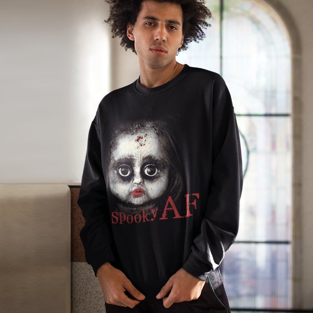 Sweatshirt Halloween éffrayante AF Déplaisante poupée de la f (Créateur téléchargé)