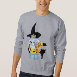 Sweatshirt Halloween en cristal de sorcière méchante