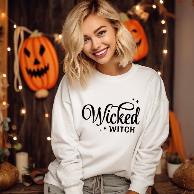 Sweatshirt Halloween en sorcière (Créateur téléchargé)
