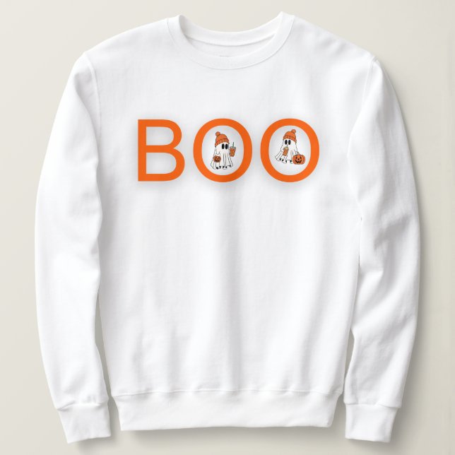 Sweatshirt Halloween Ghost boo (Design devant)