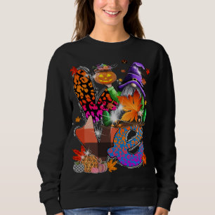 Sweatshirt Halloween Gnomes mignon Automne Citrouille Automne