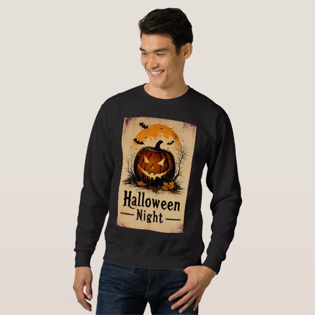 Sweatshirt Halloween Graphic – 1960s Theme Edition (Devant entier)