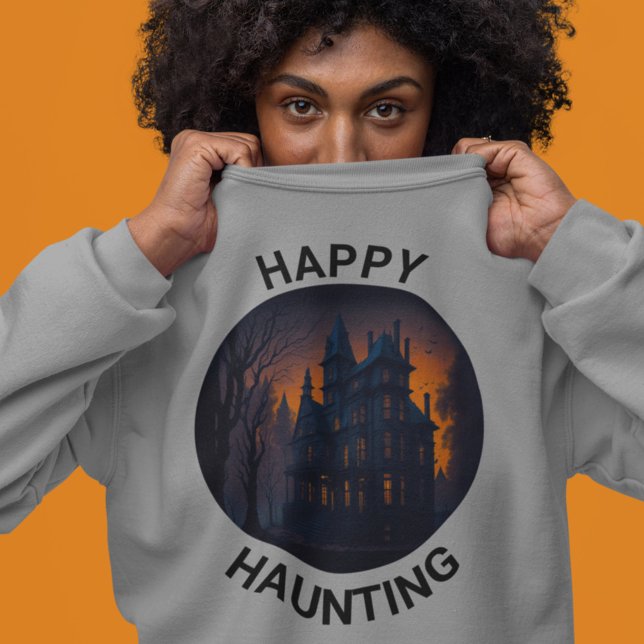 Sweatshirt Halloween Haunted Mansion Happy Hauny (Créateur téléchargé)