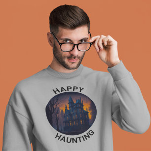 Sweatshirt Halloween Haunted Mansion Happy Hauny