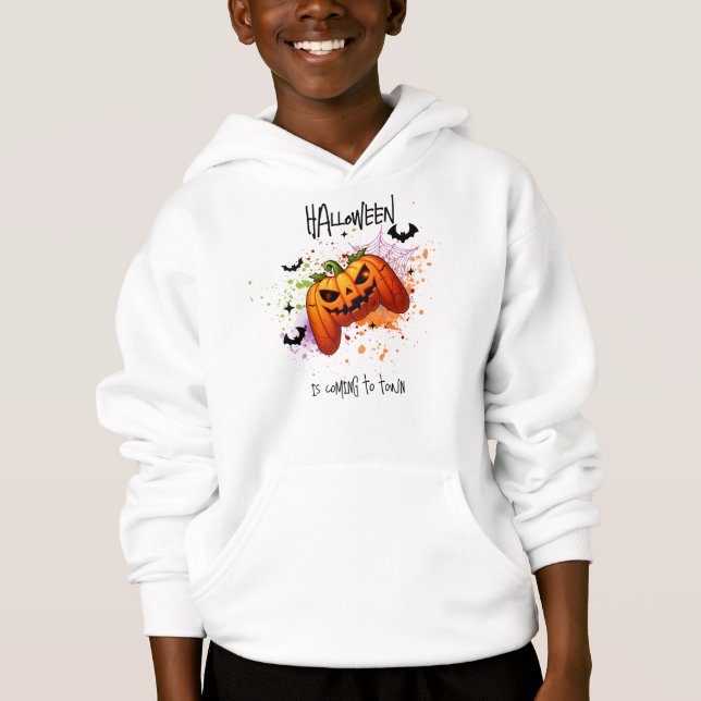 Sweatshirt "HALLOWEEN is coming to town" (Devant)