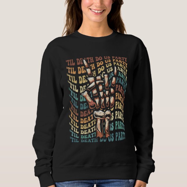 Sweatshirt Halloween Jusqu'à Ce Que la Mort Nous Sépare Enter (Devant)