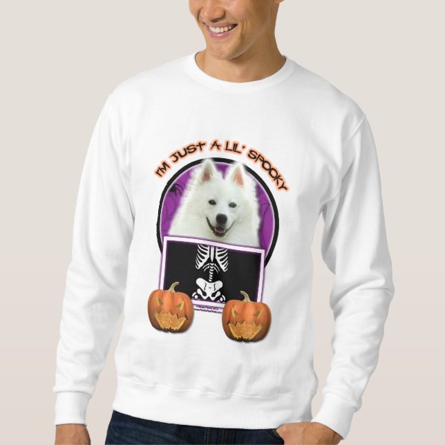Sweatshirt Halloween - juste un Lil éffrayant - Esquimau (Devant)