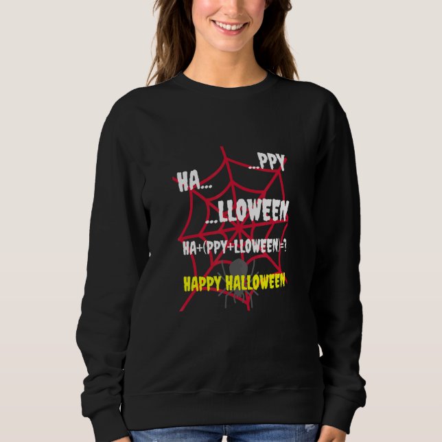 Sweatshirt Halloween La bonne équation mathématique (Devant)