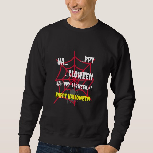 Sweatshirt Halloween La bonne équation mathématique (Devant)