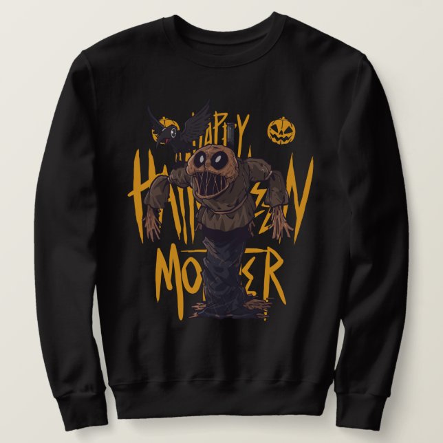 Sweatshirt Halloween Monsters Scarecrow (Design devant)