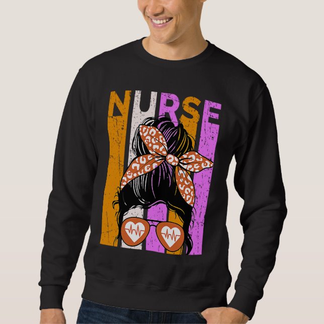 Sweatshirt Halloween Nurse Womens Nursing Student Fun Cool (Devant)