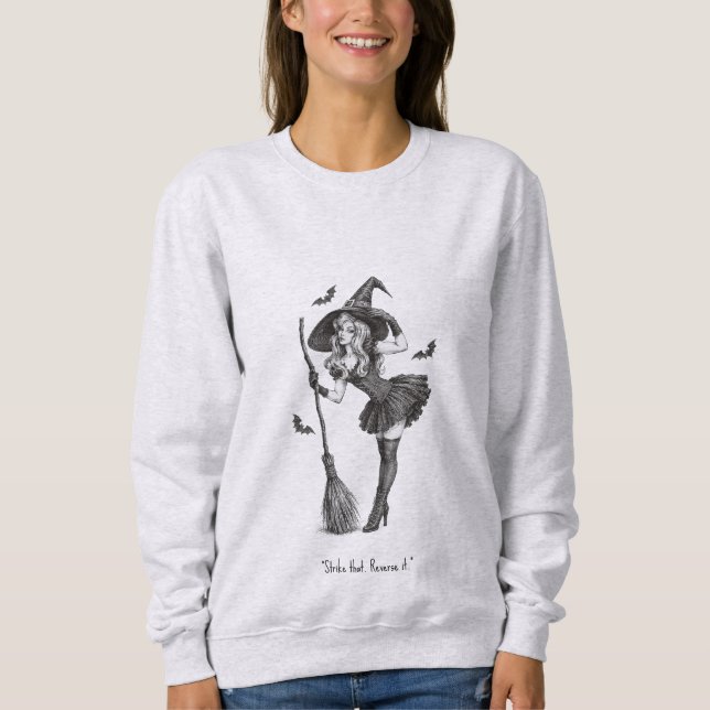 Sweatshirt Halloween Personalized Name Quote (Devant)