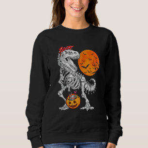 Sweatshirt Halloween Pour Les Filles Dinosaure Squelette T Re