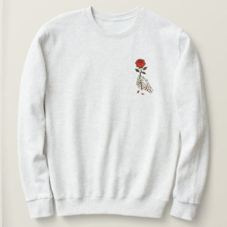 Sweatshirt Halloween Rose squelette