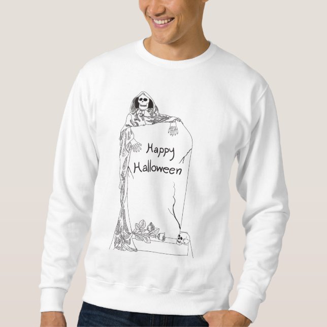 SWEATSHIRT HALLOWEEN SKELETON (Devant)