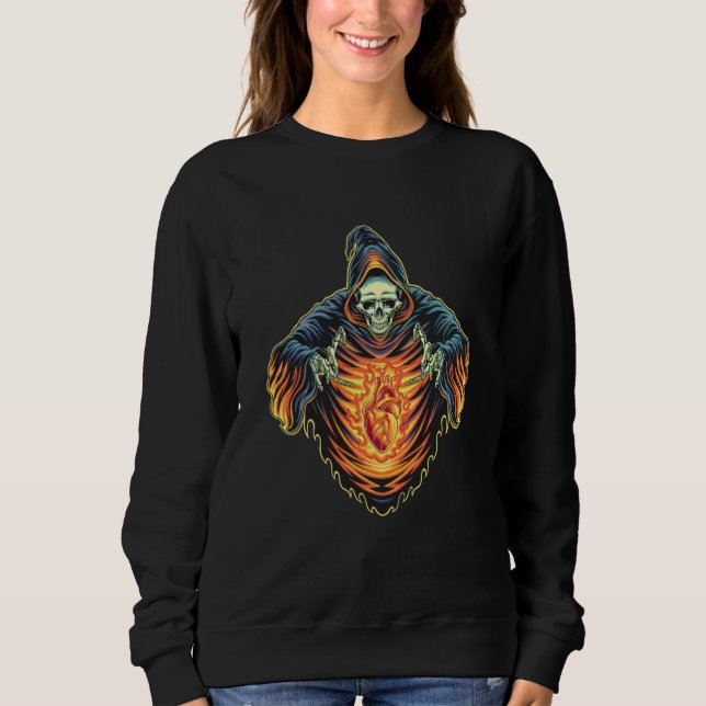 Sweatshirt Halloween skeleton ghost best for celebrants (Devant)