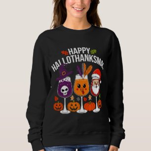 Sweatshirt Halloween, Thanksgiving & Christmas Amusant et ten