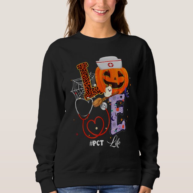 Sweatshirt Halloween vibes PCT Life Pumpkin Nurse Outfit for  (Devant)