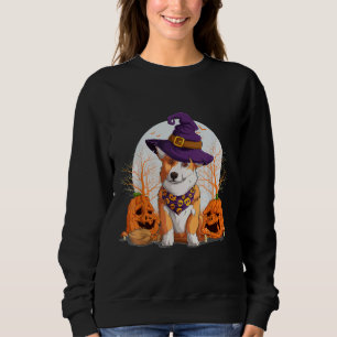 Sweatshirt Halloween Welsh Corgi Costume Pumpkin Dog Corgi O