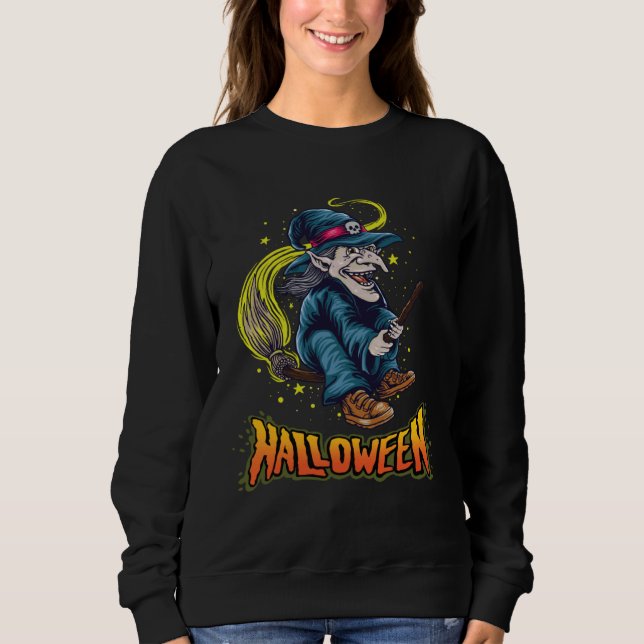 Sweatshirt Halloween Witch  4 (Devant)