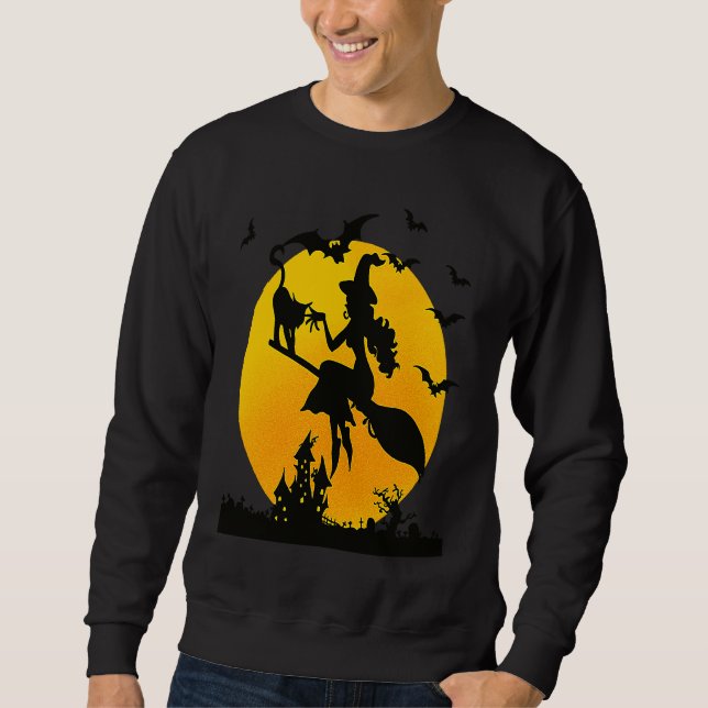 Sweatshirt Halloween Witch   Happy Halloween     (Devant)