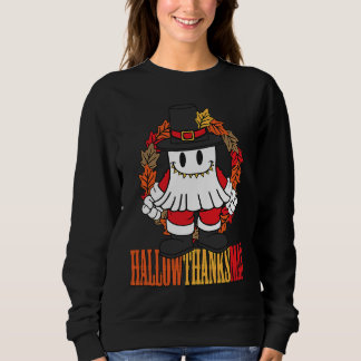 Sweatshirt Hallowthanksmas Halloween Thanksgiving Christmas