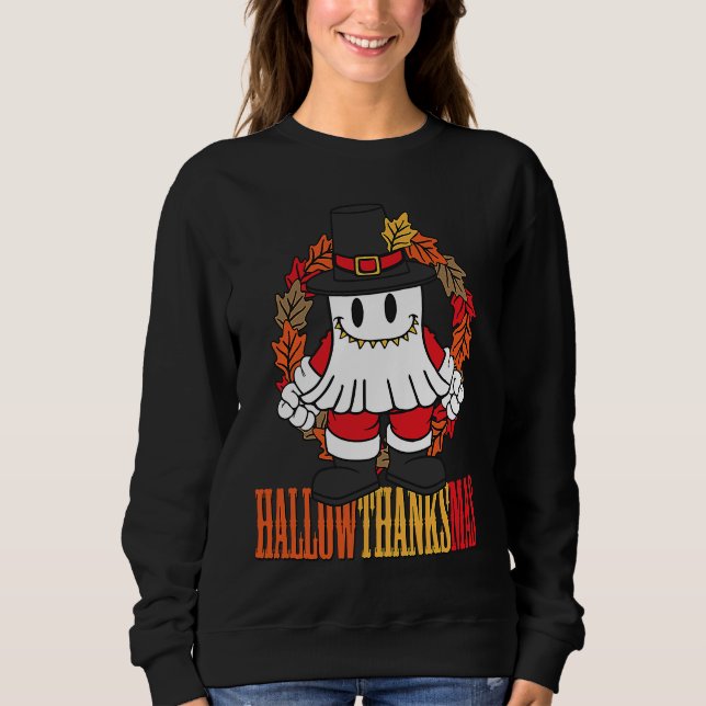 Sweatshirt Hallowthanksmas Halloween Thanksgiving Christmas (Devant)