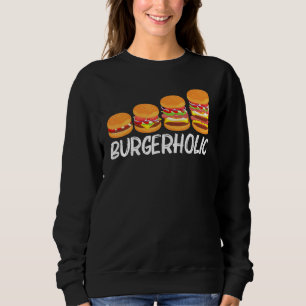 Sweatshirt Hamburger cool Pour Hommes Femmes Cheeseburger Fas
