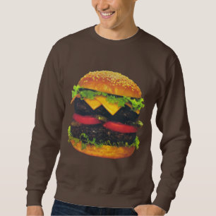 Sweatshirt Hamburger de luxe double au fromage
