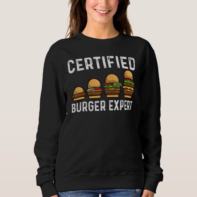 Sweatshirt Hamburger Pour Hommes Femmes Nourriture Cheeseburg (Devant)