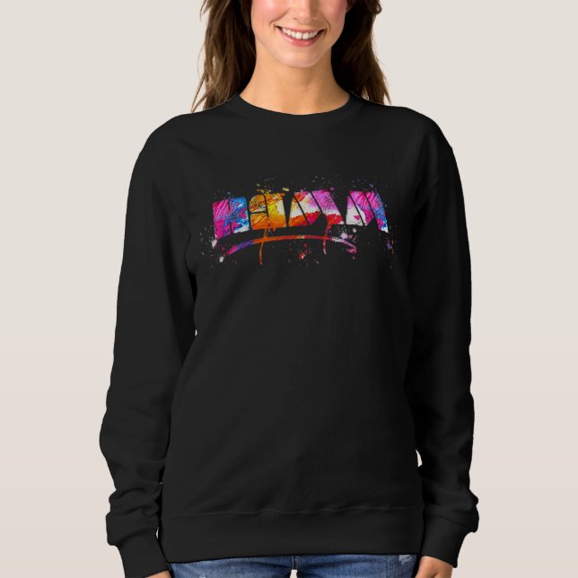 Sweatshirt Hamm Lettrage Souvenir Aquarelle Hamm (Devant)