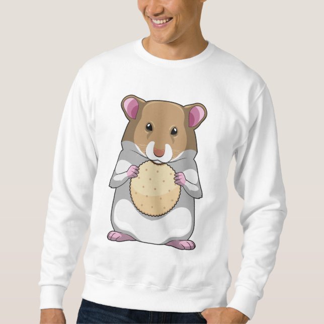 Sweatshirt Hamster avec biscuit (Devant)