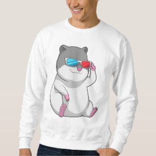 Sweatshirt Hamster avec lunettes