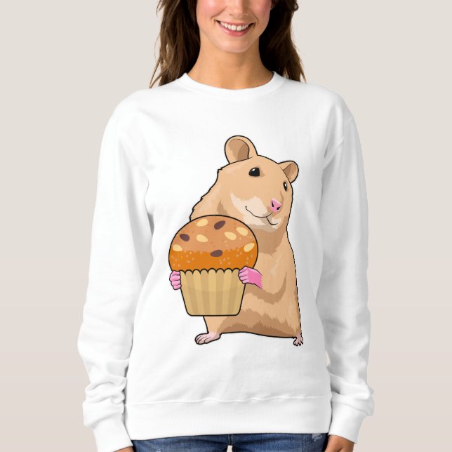 Sweatshirt Hamster avec Muffin (Devant)