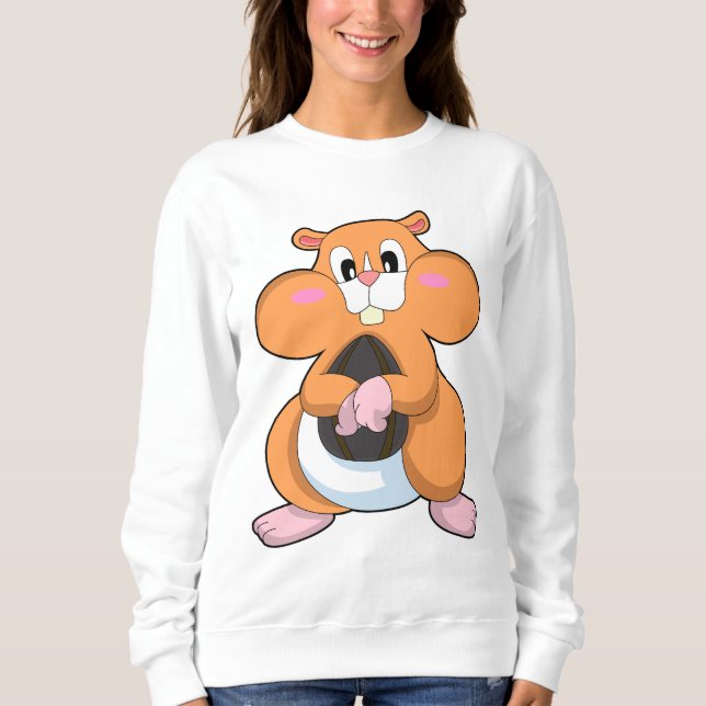 Sweatshirt Hamster avec noyer (Devant)