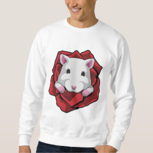 Sweatshirt Hamster avec Rose