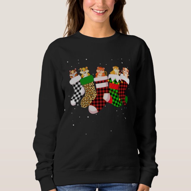 Sweatshirt Hamster Christmas Socks Costume Merry Xmas (Devant)