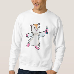 Sweatshirt Hamster en tant que scientifique avec tube d'essai