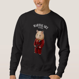 Sweatshirt Hamster Judo Karate Master En Judogi Rouge 1